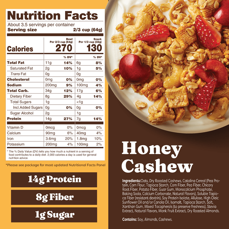 Honey Cashew Granola - Bright Touch