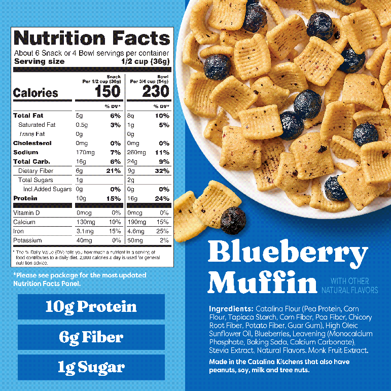 Blueberry Muffin with Blueberries Cereal - Fresh Style