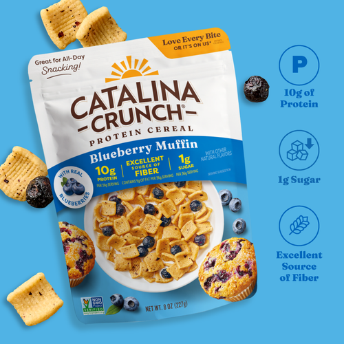 Blueberry Muffin with Blueberries Cereal - Fresh Style