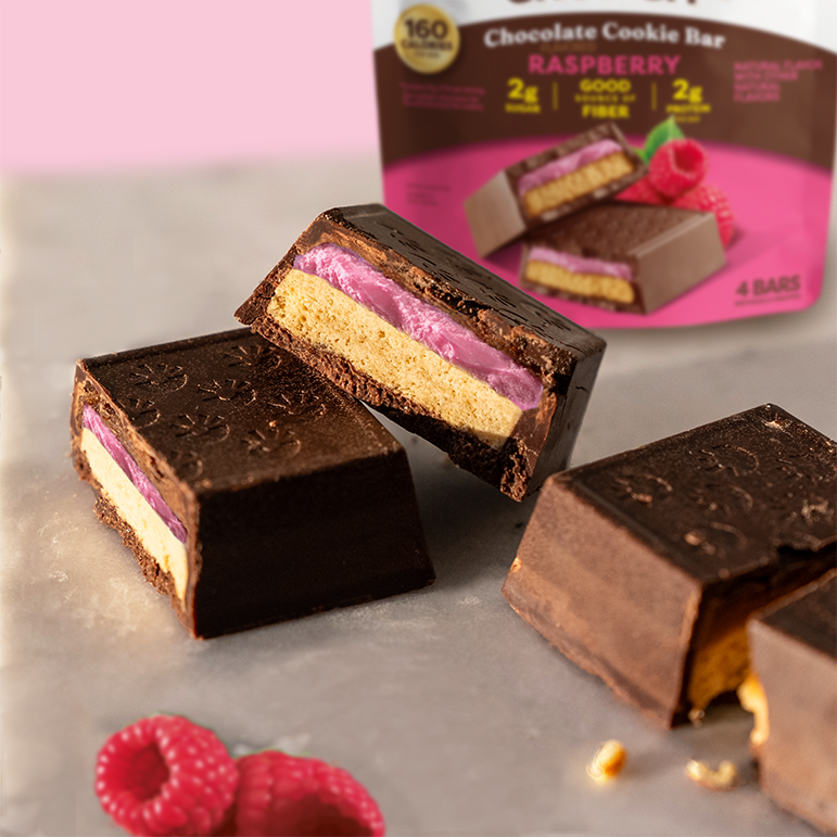 Raspberry Chocolate Cookie Bars - Active Ready