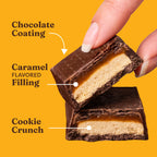Sea Salt Caramel Chocolate Cookie Bars - Modern Ready